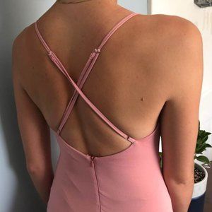 Chelsea from Honey Floor Length Dress Blush Pink